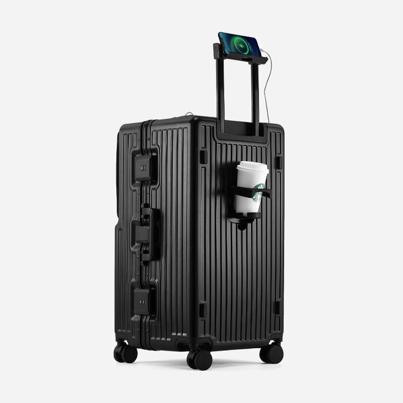 Багаж Li Shen из ABS и PC с USB и амортизирующими колесами