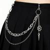 Dunkles Gothic Vogelschnabel Schiffsrad Kette: Trendiges Halloween Hip Hop Hosenzubehör
