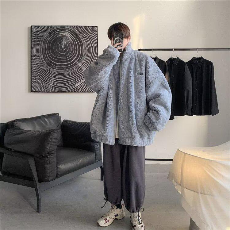 2025 Men's Trendy Lambswool Fleece Jacket - Autumn/Winter Street Style