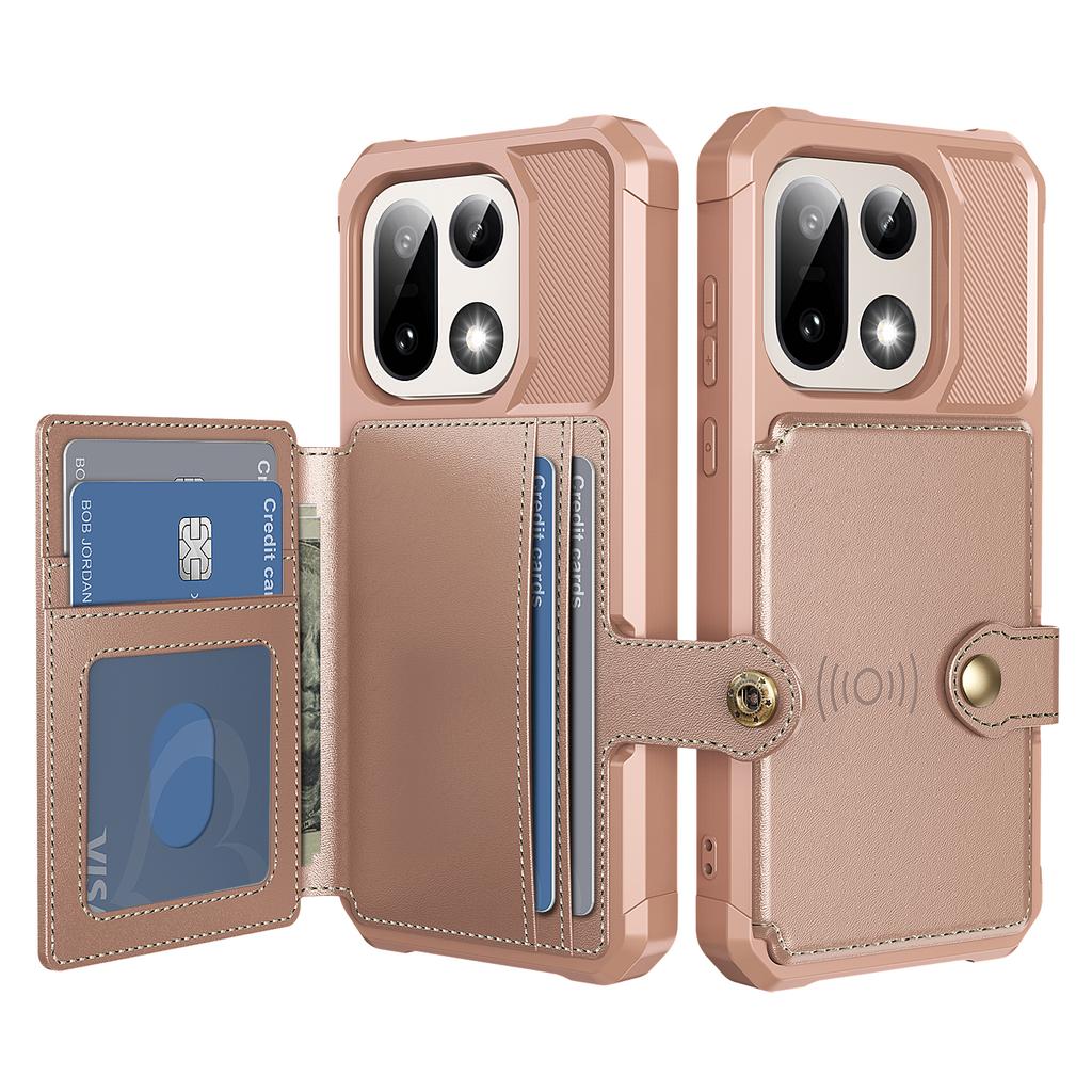 For OnePlus 15 5G Case with Card Holder PU Leather + TPU Phone Back Cover
