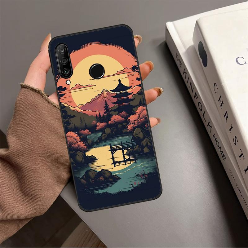 Japan Scenery For Huawei Nova 10 9 SE Y91 Y61 Y90 Y70 Y60 Y72 12s 12i 11i 7i 8i P60 Pro P30 P40 Lite Case