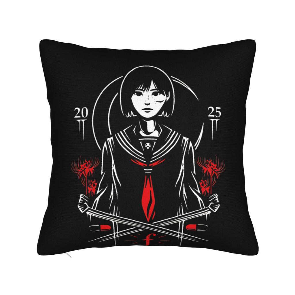 Lakeside Amusement Park Varsity Square Pillow Case Decorative Pillow Silent Hill Robbie the Rabbit Customized Cushion Covers