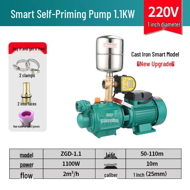 Fully Automatic 220V Self-Priming Booster Pump for Well and Tap Water