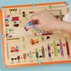 Children Wooden Magnetic Color and Number Maze Learning Education Toys Color Matching Montessori Toys Wooden Toys Gift for Kids