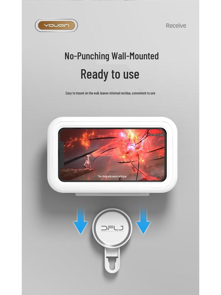 Waterproof Rotating Phone Holder with Suction Cup for Bathroom and Shower