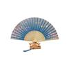 Chinese Classical Handheld Folding Fan with Tassel - Bamboo Hanfu Accessory