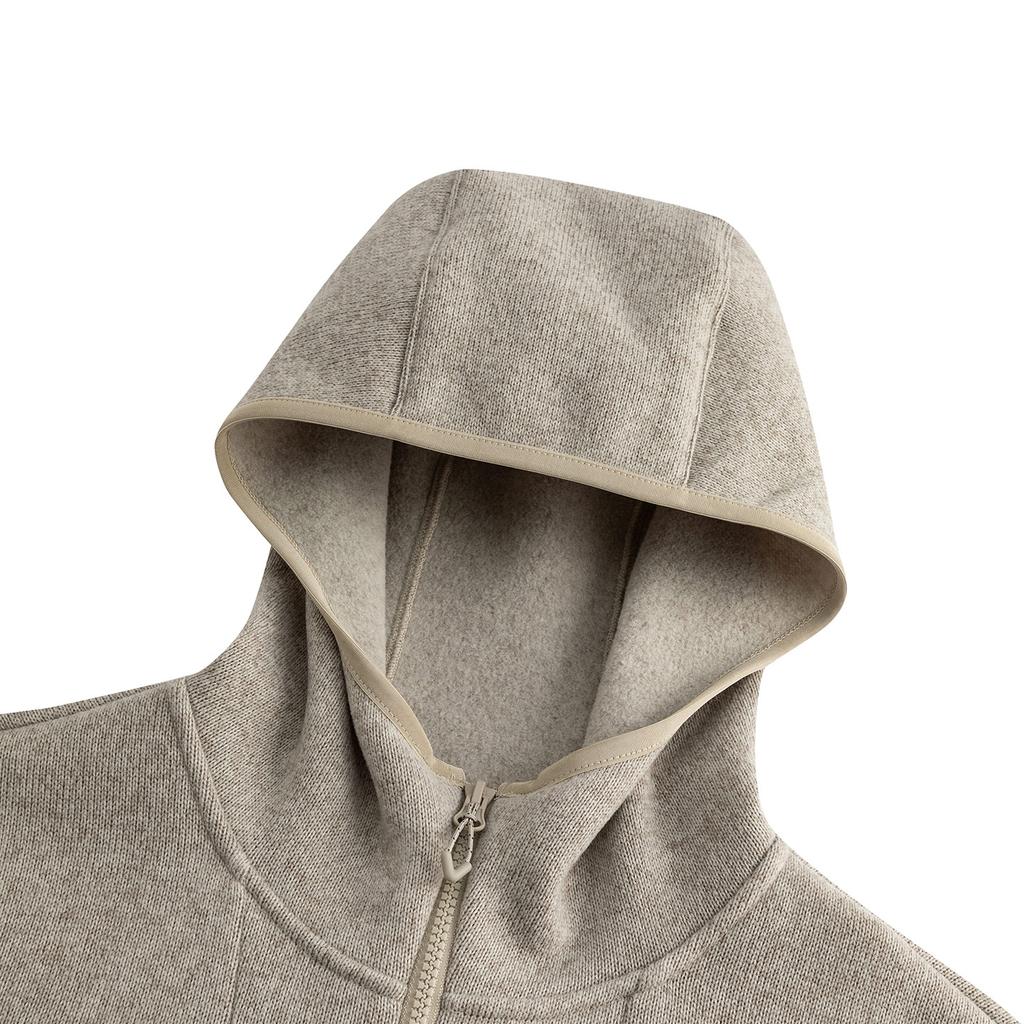 Anta Outdoors Knitted Sports Jacket Winter 2025 Men Jacket Gray Flower-Gray 952546712-3