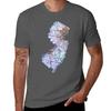 New Jersey Roadmap Tshirt Gym Wear Breathable Short Sleeve Tee
