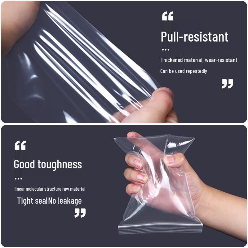 Biaowei Thickened Transparent Resealable Bags