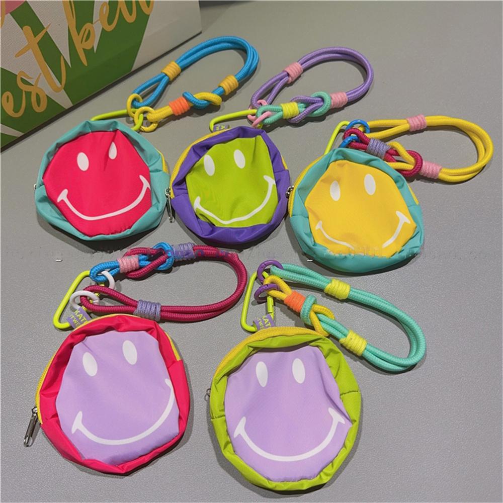 Korean Cute Cartoon Funny Triangle Coin Purse Phone Short Lanyard Strap Phone Bracelet Anti-Lost Lanyard Jewelry Girl Woman