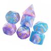 7Pcs Party Entertainment Dices Family Game Educational Toy Acrylic Polyhedral Dices Clear D4 D8 D10 Number Dices Set