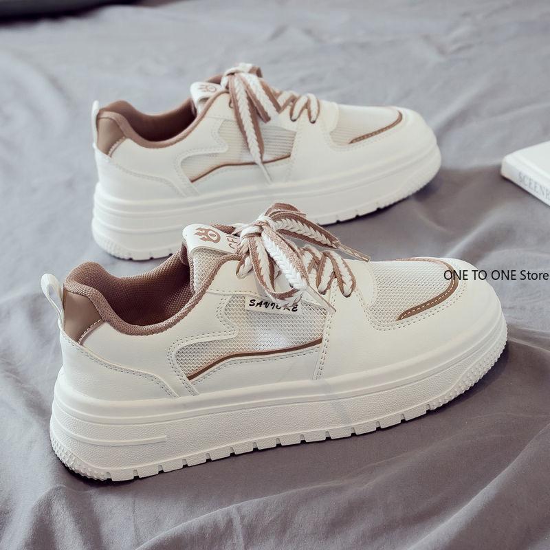Platform Running Sneakers 2024 New Women Tennis shoes Woman Walking Chunky Sneakers white Casual Vulcanized Shoes