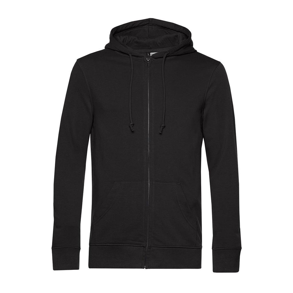 B&C Mens Organic Zipped Hoodie