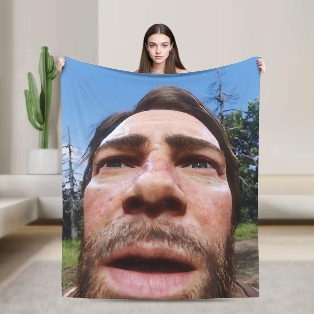 Arthur Morgan Blanket Multi-size Cozy and Lightweight Throw Blankets for Sofa Couch and Bed