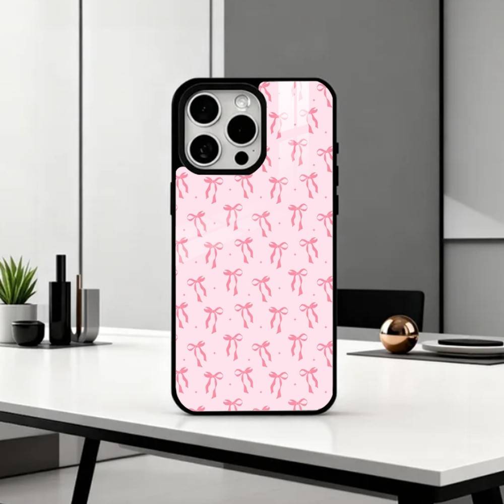Cute Bowknot Print    Phone Case For iPhone17,16,15,14,13,12,11 Plus,Pro Max Magnetic For Magsafe Wireless Charging