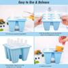 6 Girds Creative Silicone Ice Mold for Home Use Summer DIY Homemade Ice Cream Mold Kids Popsicle Ice Cube Tray Freeze Box
