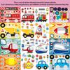 8/16Sheets Transportation Vehicles Puzzle Stickers Rocket Plane Make a Face Decals DIY Luggage Scrapbook Assemble Jigsaw Sticker