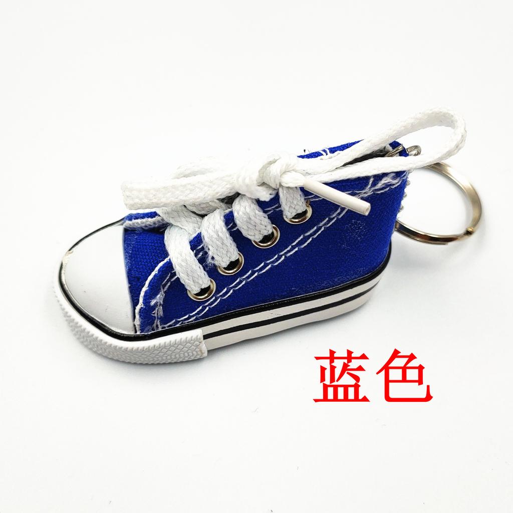 Mini chaussures en toile simulées porte-clés pendentif chaussures de sport bagages voiture pendentif personnalisé cadeaux créatifs