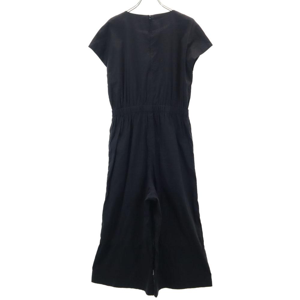 theory luxe Linen Blend Jumpsuit All in one 38 black Women Used
