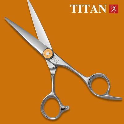 Tesoura de cabelo TITAN tesoura profissional de barbeiro tesoura de corte e desbaste aço vg10