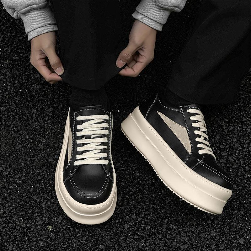New niche design dark high street style low-top board shoes thickened sports thick-soled trendy shoes