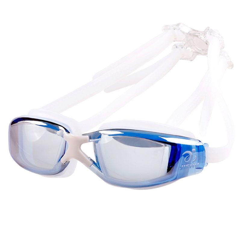 

Anti-fog high-definition non-irritating swimming goggles for adults, swimming goggles, swimming protective eyewear, swimming equipment, prescription Electroplated blue