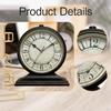 Desk Clock with Retro for Bedroom And Shelf Use