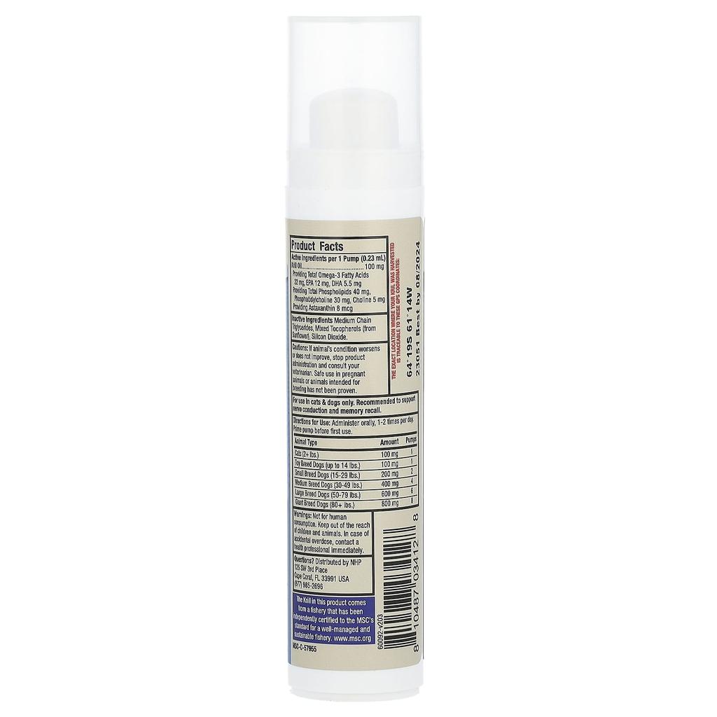 Dr. Mercola, Antarctic Krill Oil, for Cats and Dogs, 43 Ml (1.45 Fl Oz)