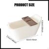 Dollhouse Bathtub, Miniature Tub Simulation Micro Landscape Scenery Supplies with Tray, Furniture
