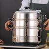 Jinsaozi (KSISE) Multifunktionell ångkokare i 316 rostfritt stål