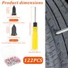 120 Pcs Tire Repair Rubber Nail Kit Motorcycle Vacuum Tyre Repair Nail Kit with 2 Screwdriver Tire Puncture Repair Accessories