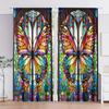 Bohemian Curtain 2pcs Polyester Filter Curtain Bohemian Style Living Room Bay Window Decoration   Multiple Sizes