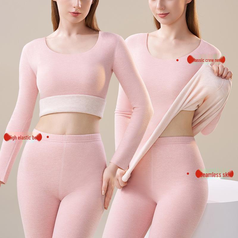 Dámská kašmírová hedvábná termoprádlová souprava: Německý samet, Silný, Útulný, Nezbytnosti pro podzim a zimu.