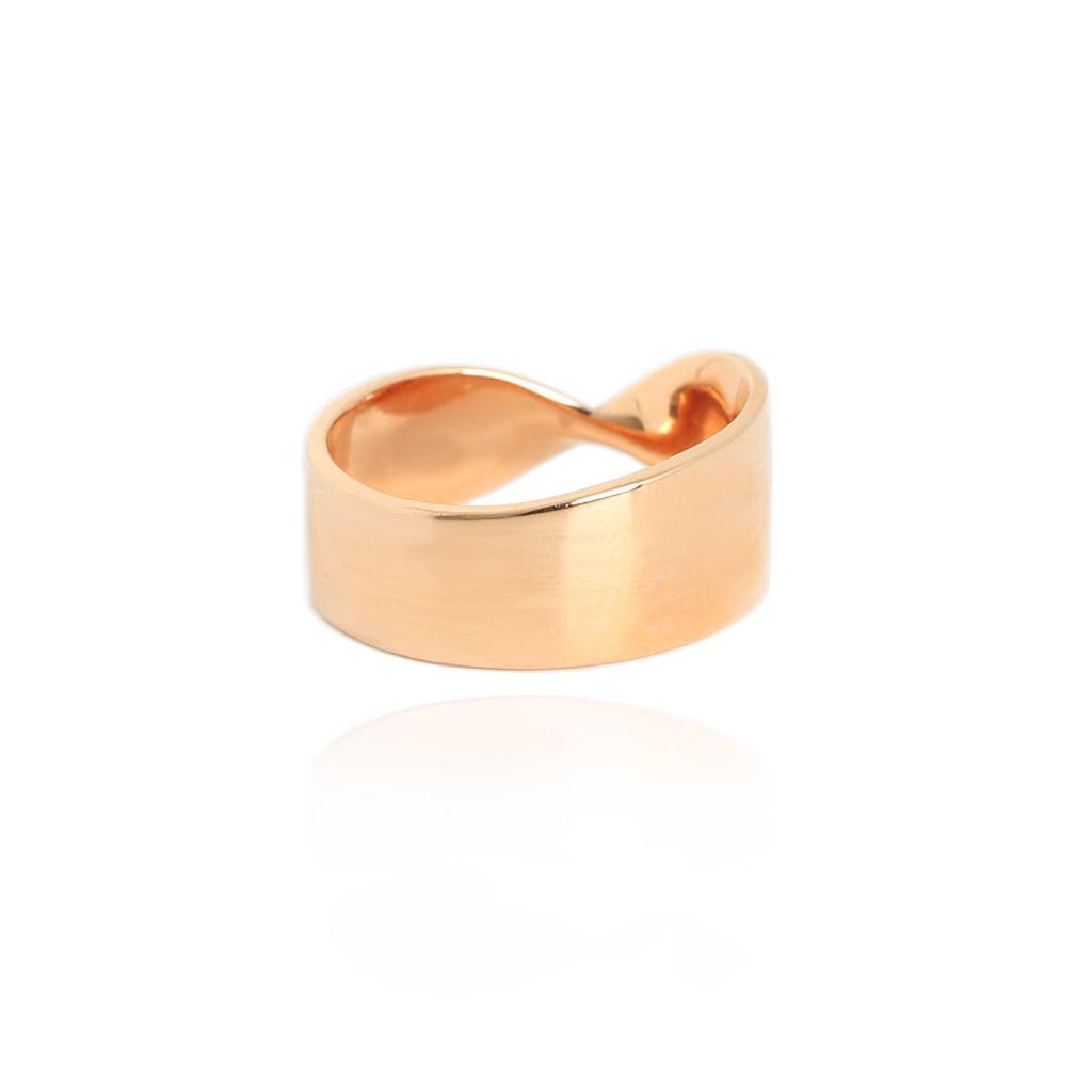 Mezmic Art Twist 14K Gold Uni Ring
