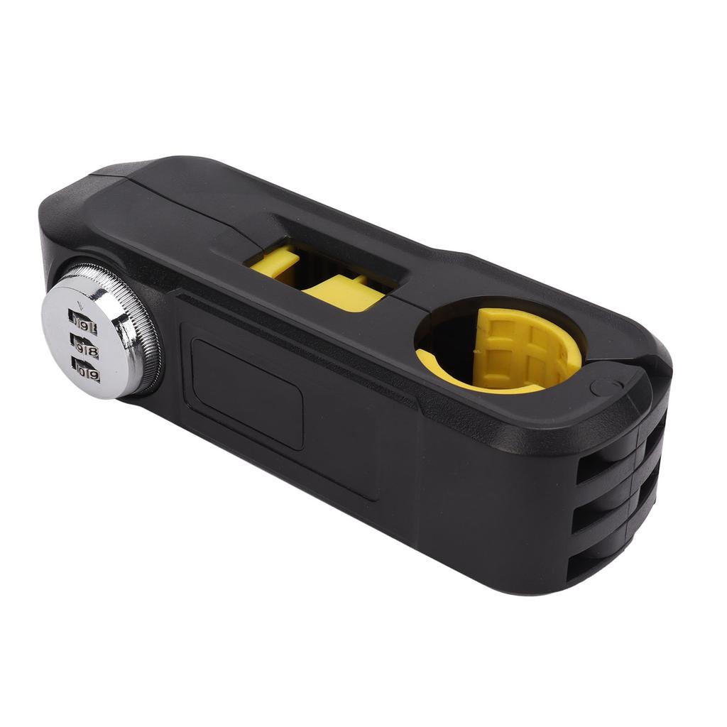 Bike Safety Padlock Universal Electric Bike Grip Lock Bike Handlebar Brake Lever Combination Lock Black
