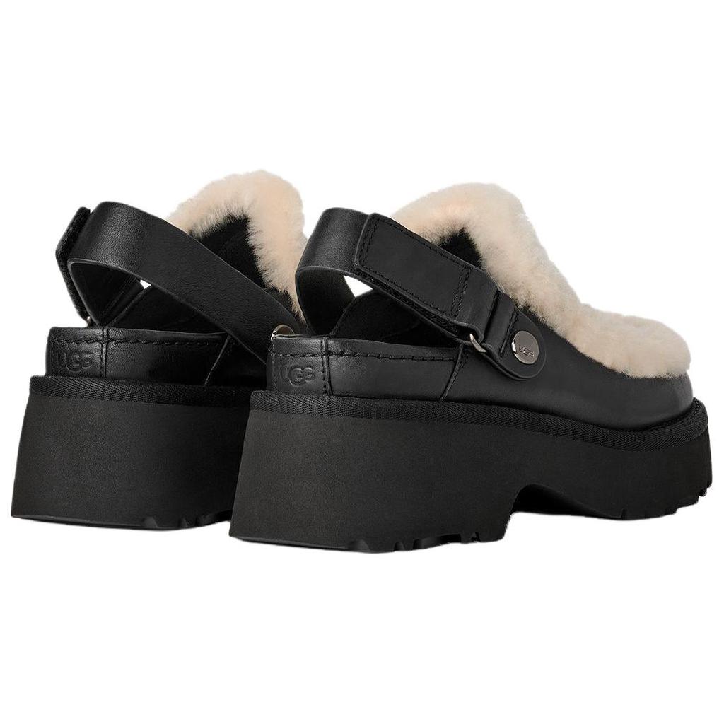 UGG Esmee Leather Fashion Comfortable Casual Flats 5.1cm Women flats Black 1171507-BLK