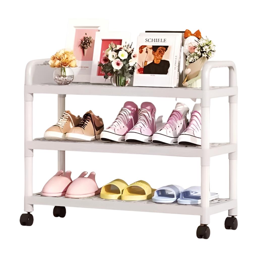 M-Modern-Freistehendes Schuhregal Einfaches Schuhregal Mehrschichtig Kleiner Schuhschrank Für den Eingang