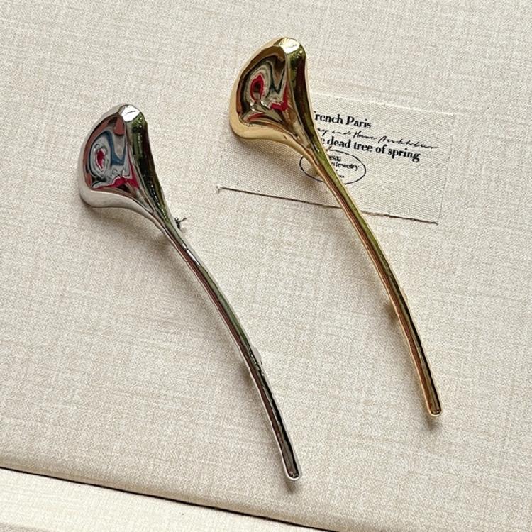 High-Quality Metal Leaf Brooches 2Pcs Set Sophisticated Gold Silver Suit Clips For Coats Jackets Gift Box Accessories