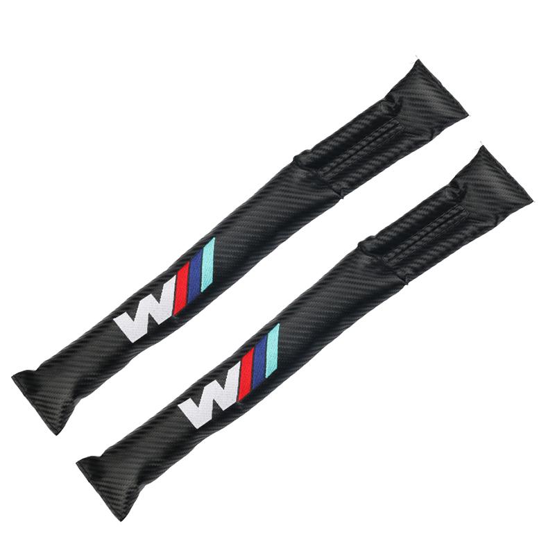 For BMW 5G312026 Hot Sporty Carbon Fiber Style Car Seat Gap Leakproof Pad Protective Seat Slot Cover Cushion Interior Decor Parts For BMW E36 E64 E85