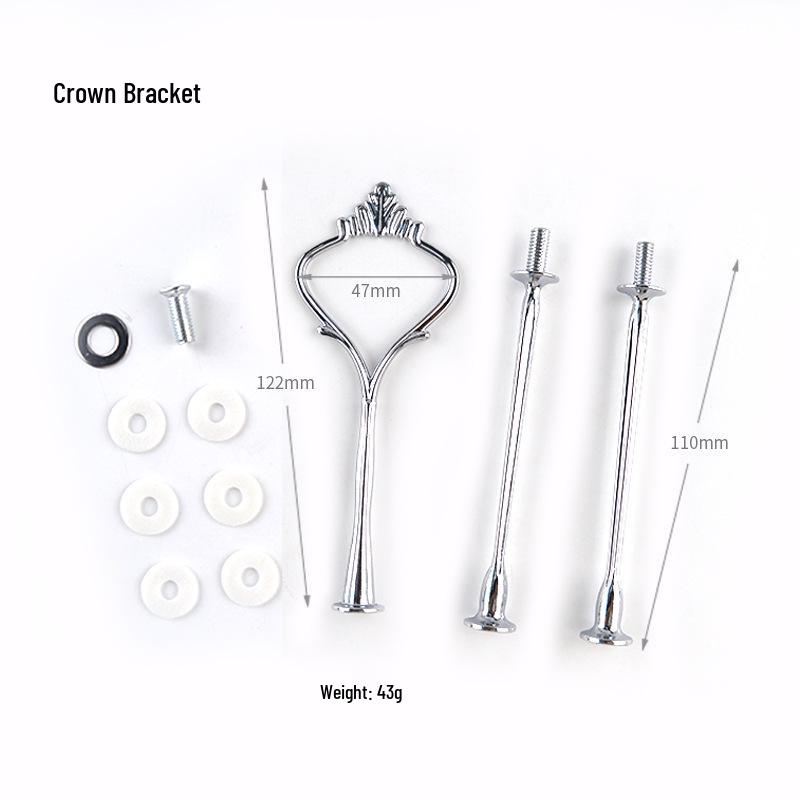 Three-layer Round Epoxy Resin Mold Fruit Plate Stand with Silicone and Zinc Alloy Components