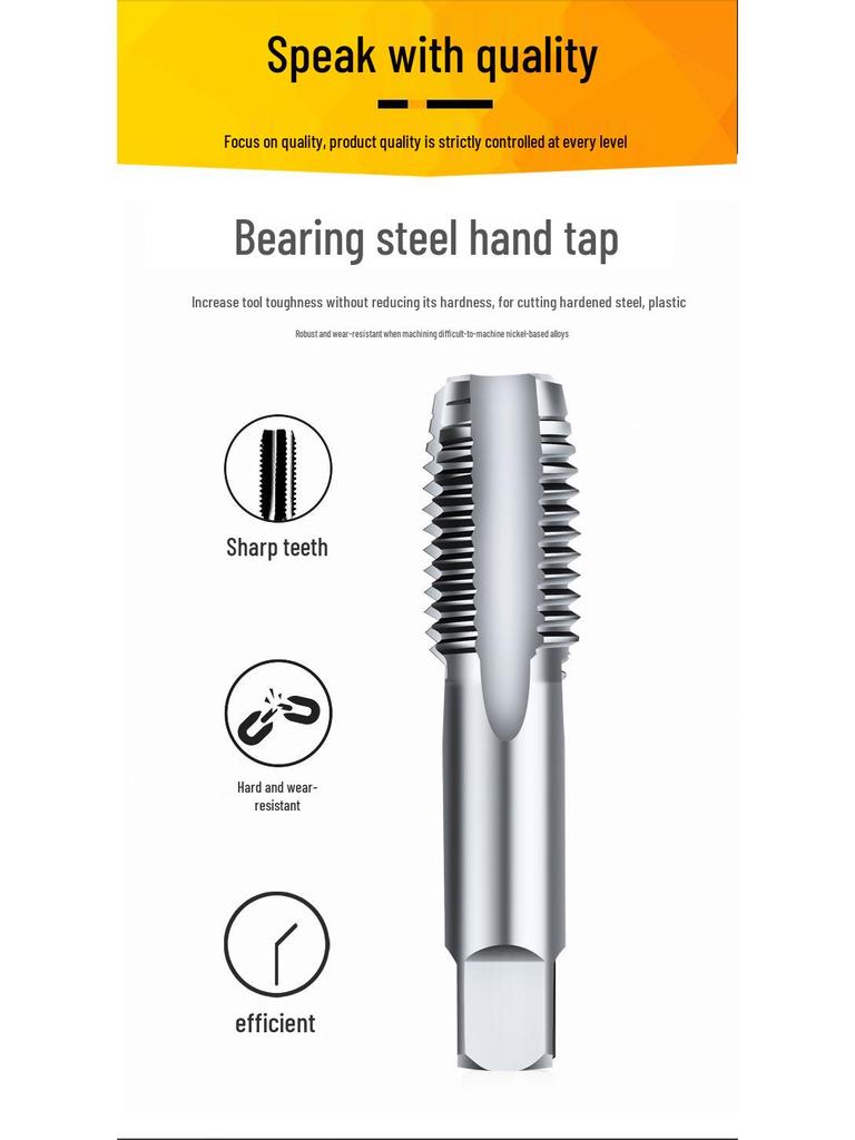 Hand Taper Tap Threading Tool M3-M20 for Manual Tapping
