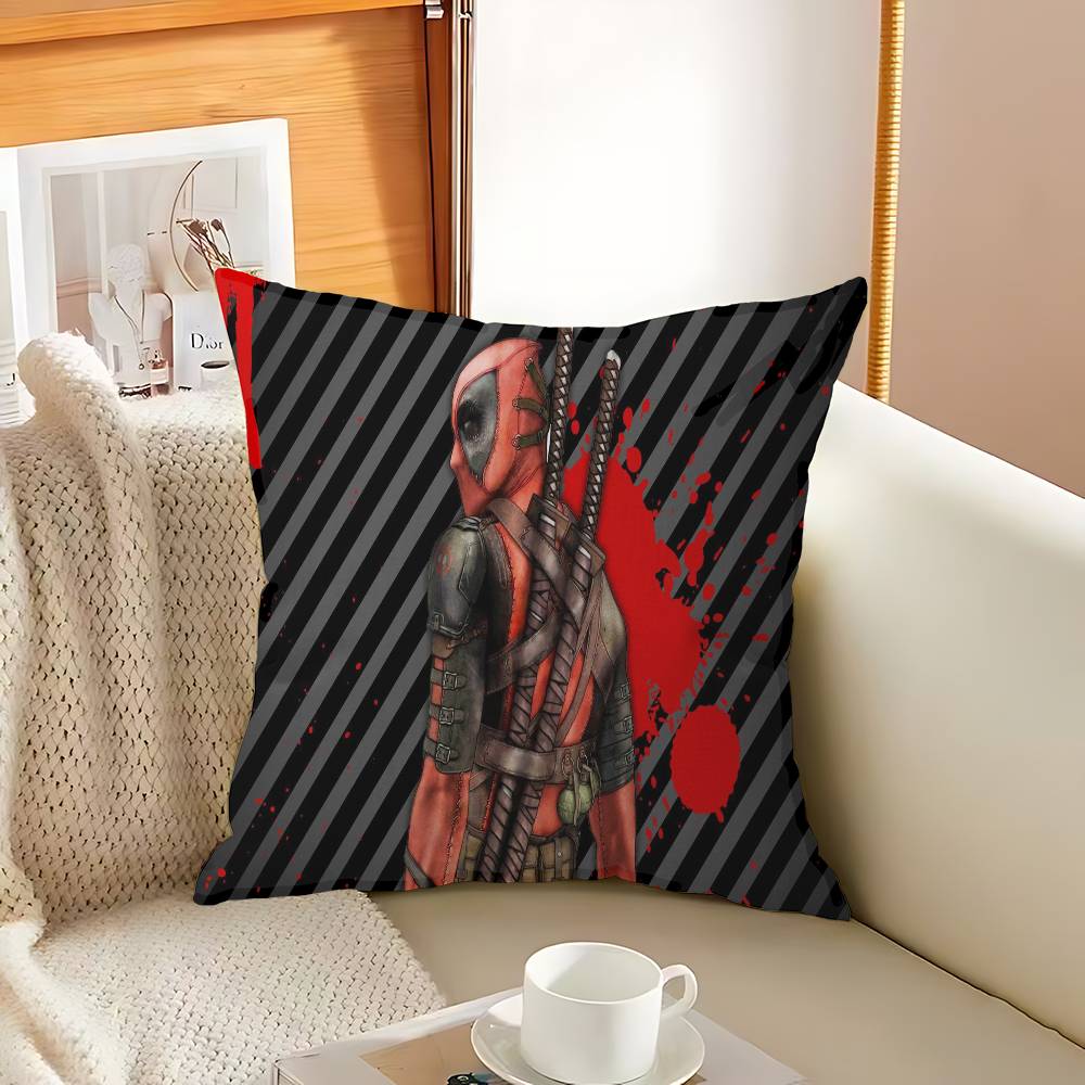 Anime Fantasy D-Deadpool Federa Cuscino Federa Cuscino Rivestimento Divano Cuscino da Lancio Decorazione Casa Federa