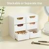 Chic 3-Tier Desk Organizer with Drawers - Ideal for Office Supplies, Jewelry & Cosmetics Storage - Portable Divider Box