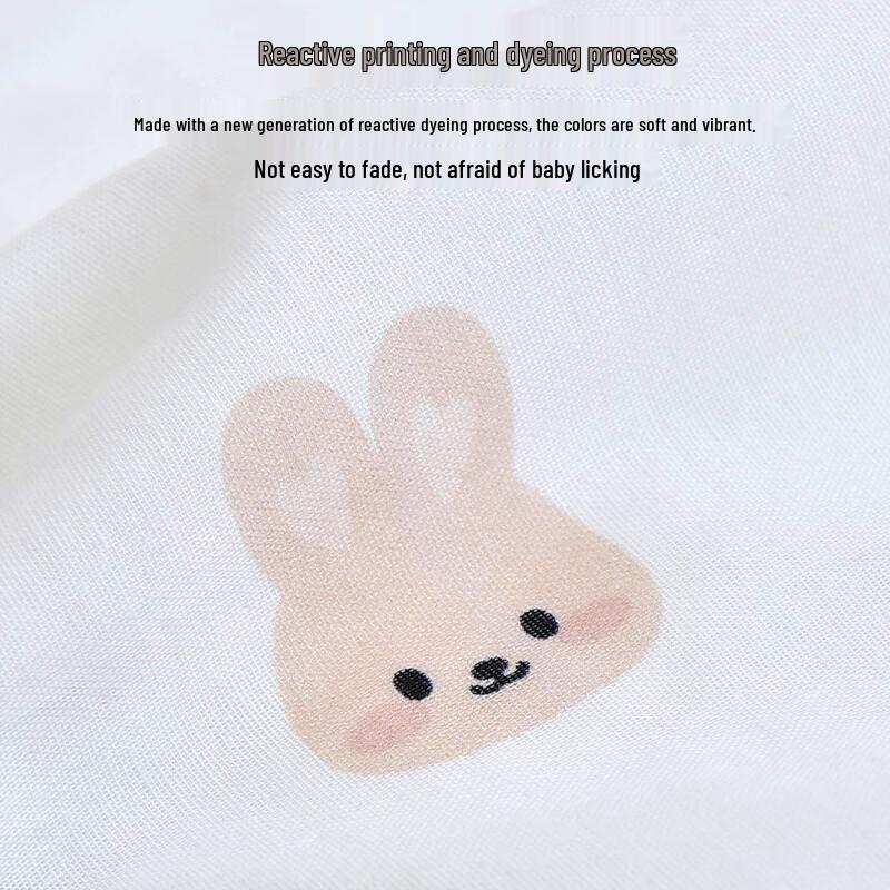 GPPNKC Love Bear Baby Gauze Soothing Dot Blanket