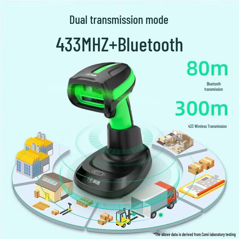 Kemai TE500D Wireless 1D/2D Barcode Scanner