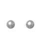 Ccorie 14K Gold Simple Ball Earrings Silver
