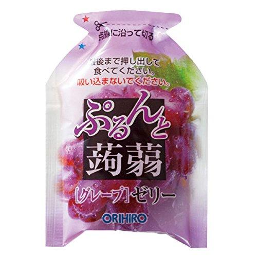Purunto Konjac Konjac Jelly Pouch Apple and Grape 20g x 12 pcs x 6 bags