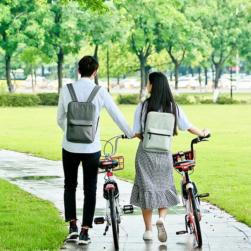 Ultra-thin Men's Backpack School Bag Thin 15 Inch Laptop Man Bag Women Waterproof Outdoor Business Work Small Backbag Back Pack