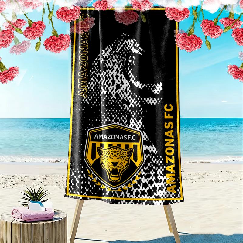 AMAZONAS FC Logo Aufdruck Strandtuch, Großes Weiches Schnelltrocknendes Handtuch für Strand Camping Schwimmen