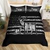 Wild Deer Comforter Sets For Kids Teens,American Flag Camo Bedding Sets Full Size Comforter Sets With 1 Comforter 2 Pillowcase